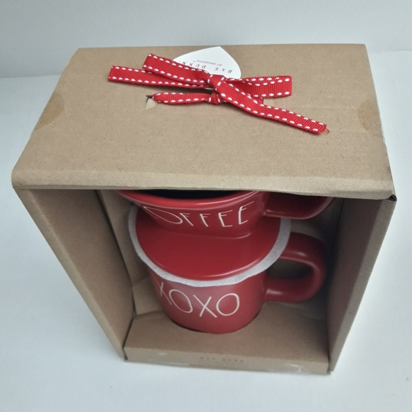 Rae Dunn XOXO Mug Red Valentine Gift Set Gift for him for her coffee lover box - Picture 3 of 10